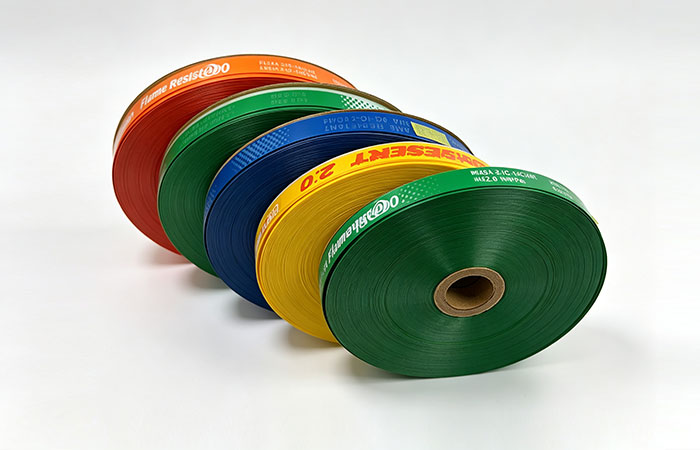Cuộn băng phim in theo đường ống để đánh dấu lưu hóa ống cao su Cuộn băng phim in theo đường ống để đánh dấu lưu hóa ống cao su